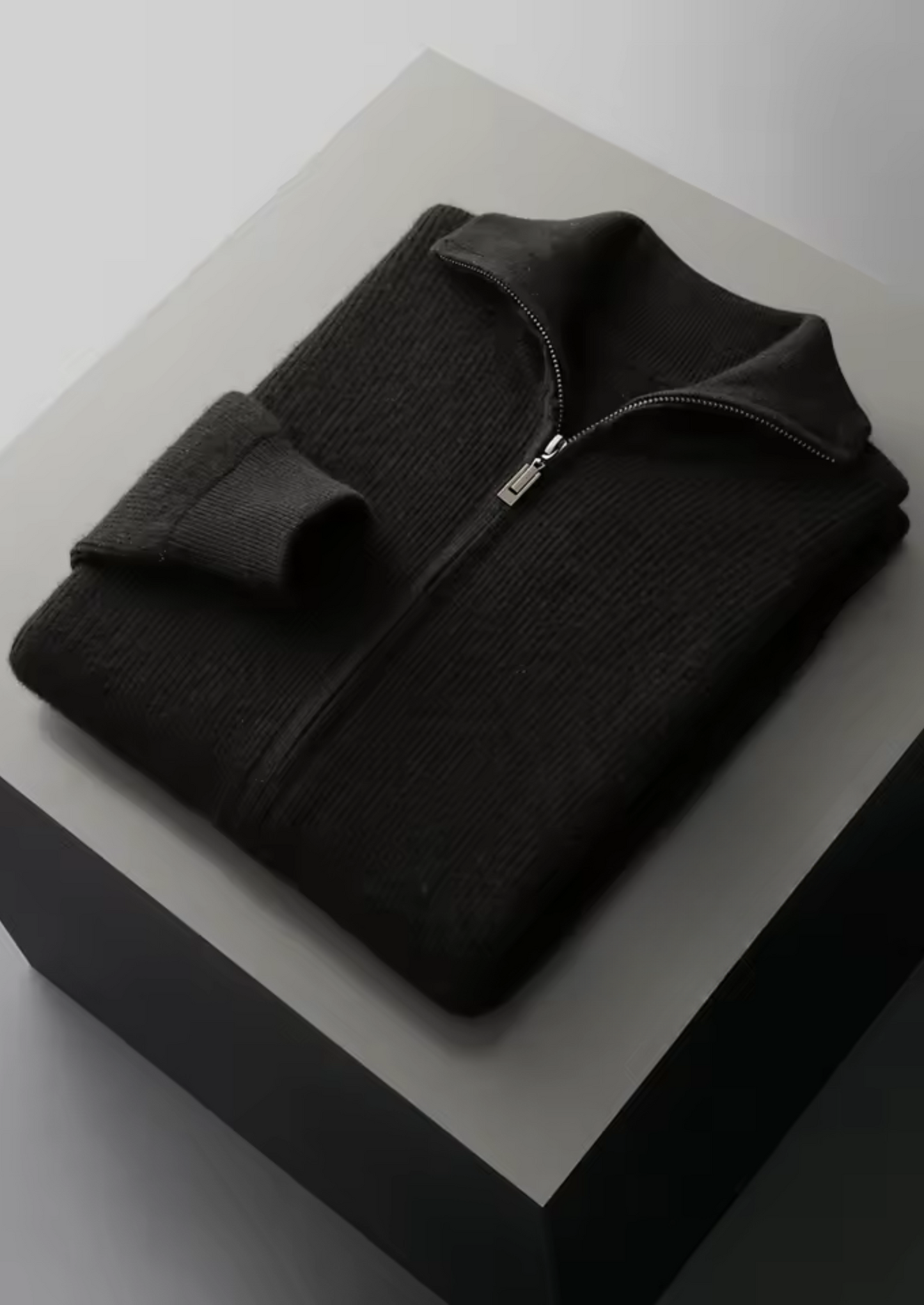 CARDIGAN ZIPPÉ EN PURE LAINE MÉRINOS EXTRA-FINE