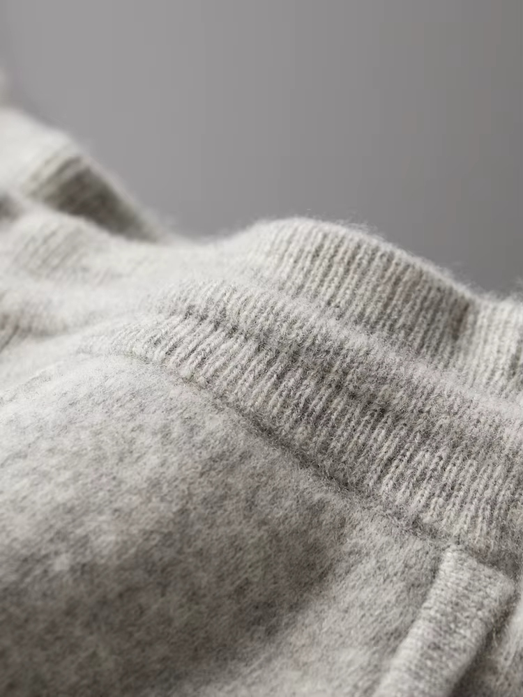 PURE EXTRA-FINE MERINO WOOL TWO TONE SET
