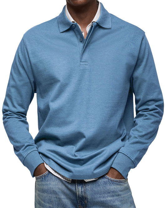Premium Long Sleeve Polo Shirt