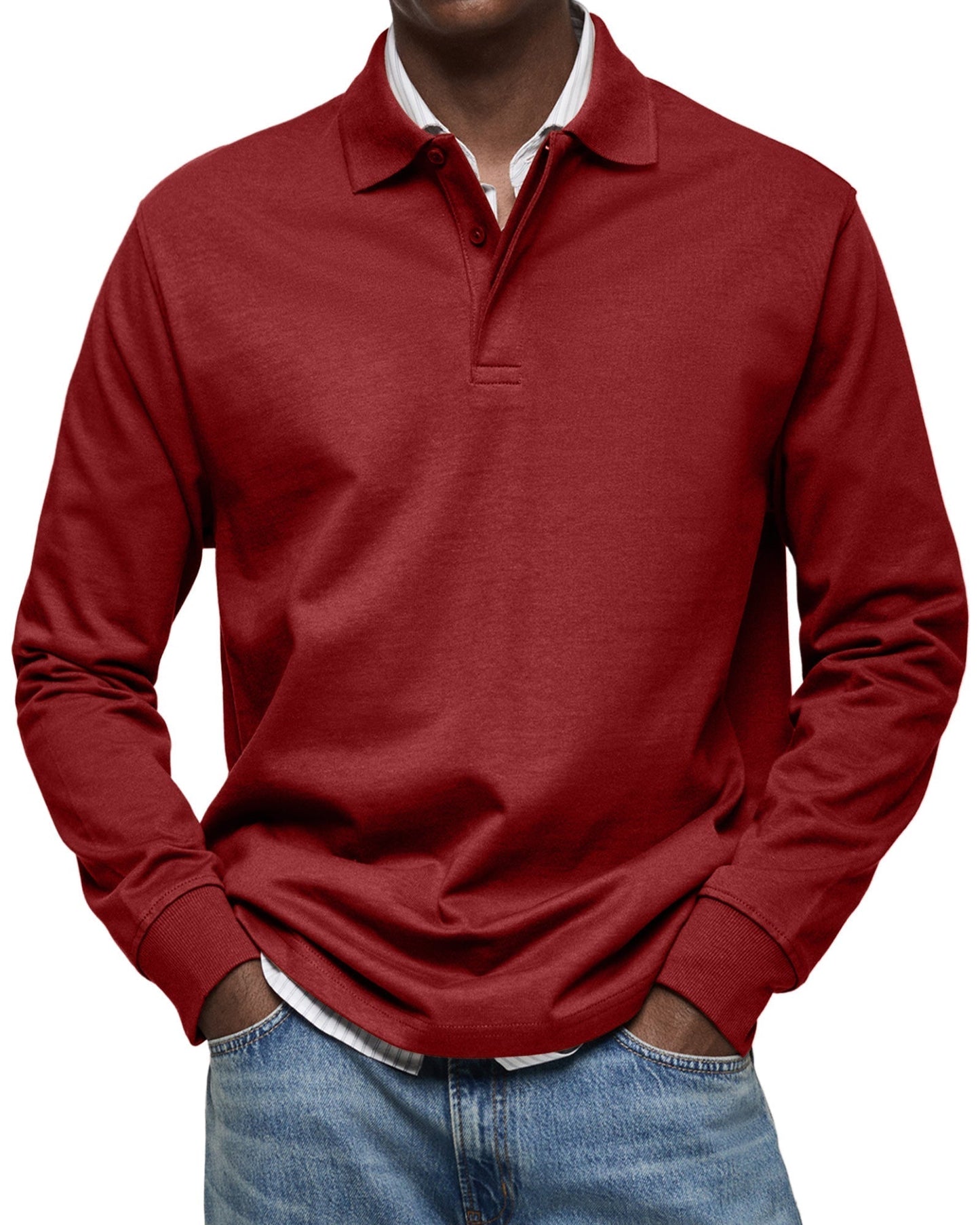 Premium Long Sleeve Polo Shirt