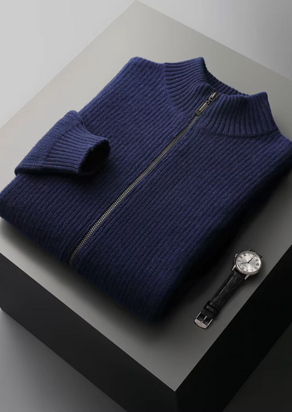 PUHDASTA ERITTÄIN HIENOA MERINOVILLAA RIBBED CARDIGAN