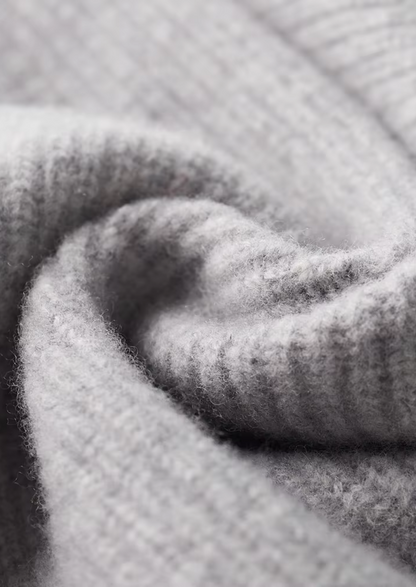 PUHDASTA ERITTÄIN HIENOA MERINOVILLAA RIBBED CARDIGAN
