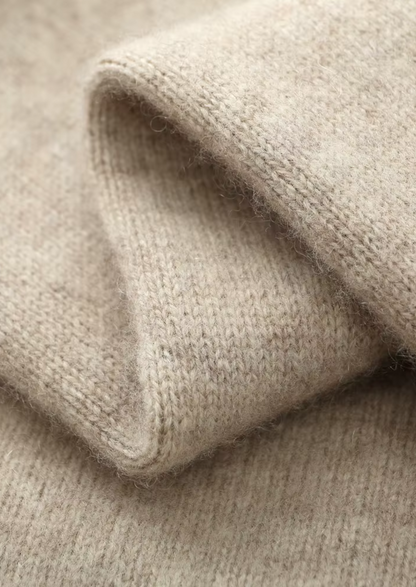 PURE EXTRA-FINE MERINO WOOL ZIPPER CARDIGAN