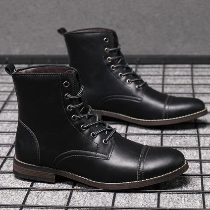 Urban Faux Leather Ankle Boots