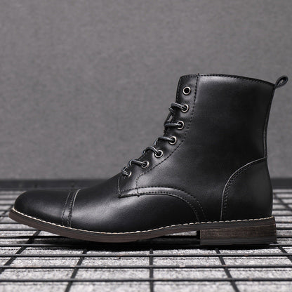 Urban Faux Leather Ankle Boots