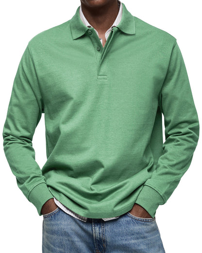 Premium Long Sleeve Polo Shirt