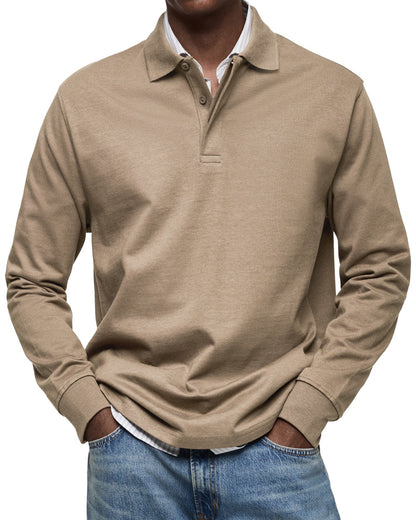 Premium Long Sleeve Polo Shirt