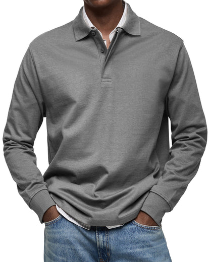 Premium Long Sleeve Polo Shirt