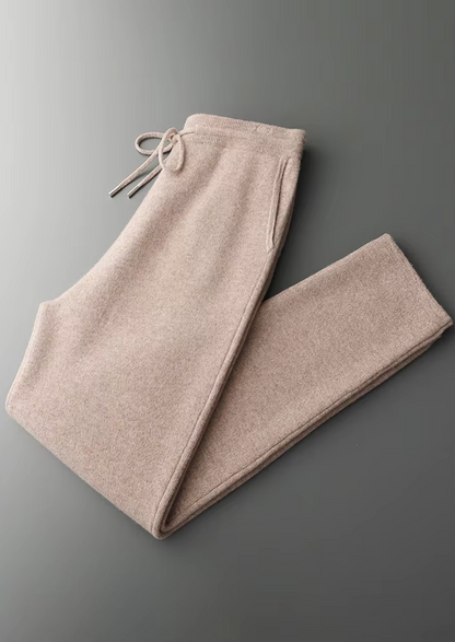 PURE EXTRA-FINE MERINO WOOL LEISURE TROUSERS