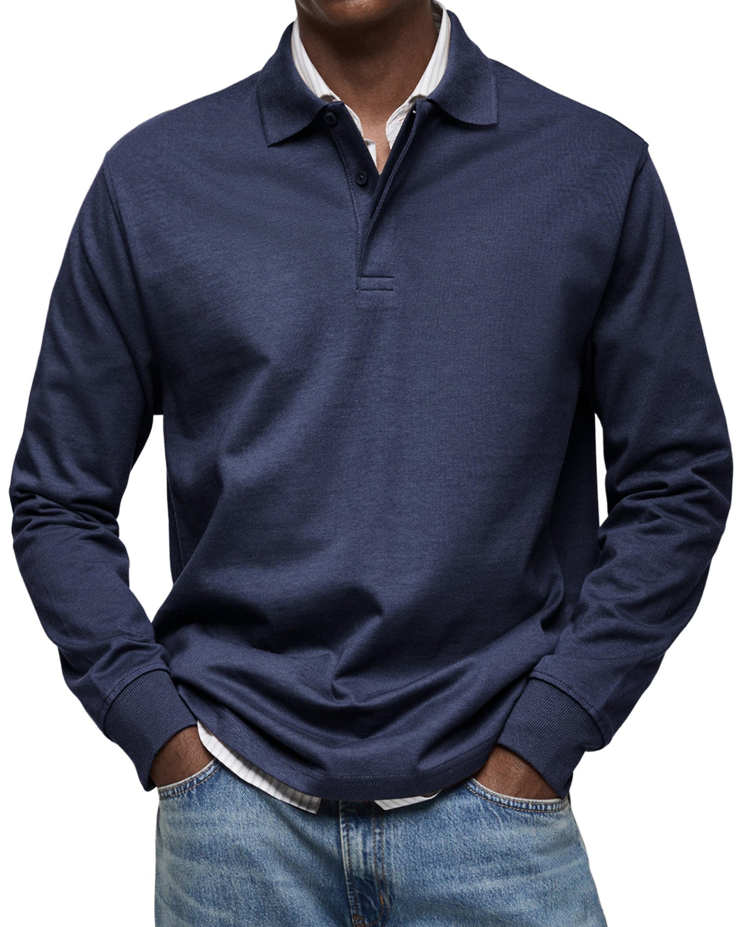 Premium Long Sleeve Polo Shirt