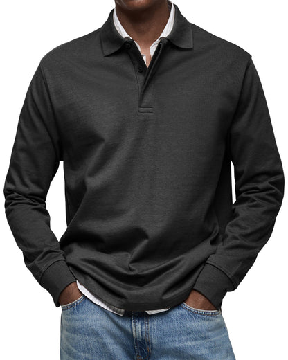 Premium Long Sleeve Polo Shirt