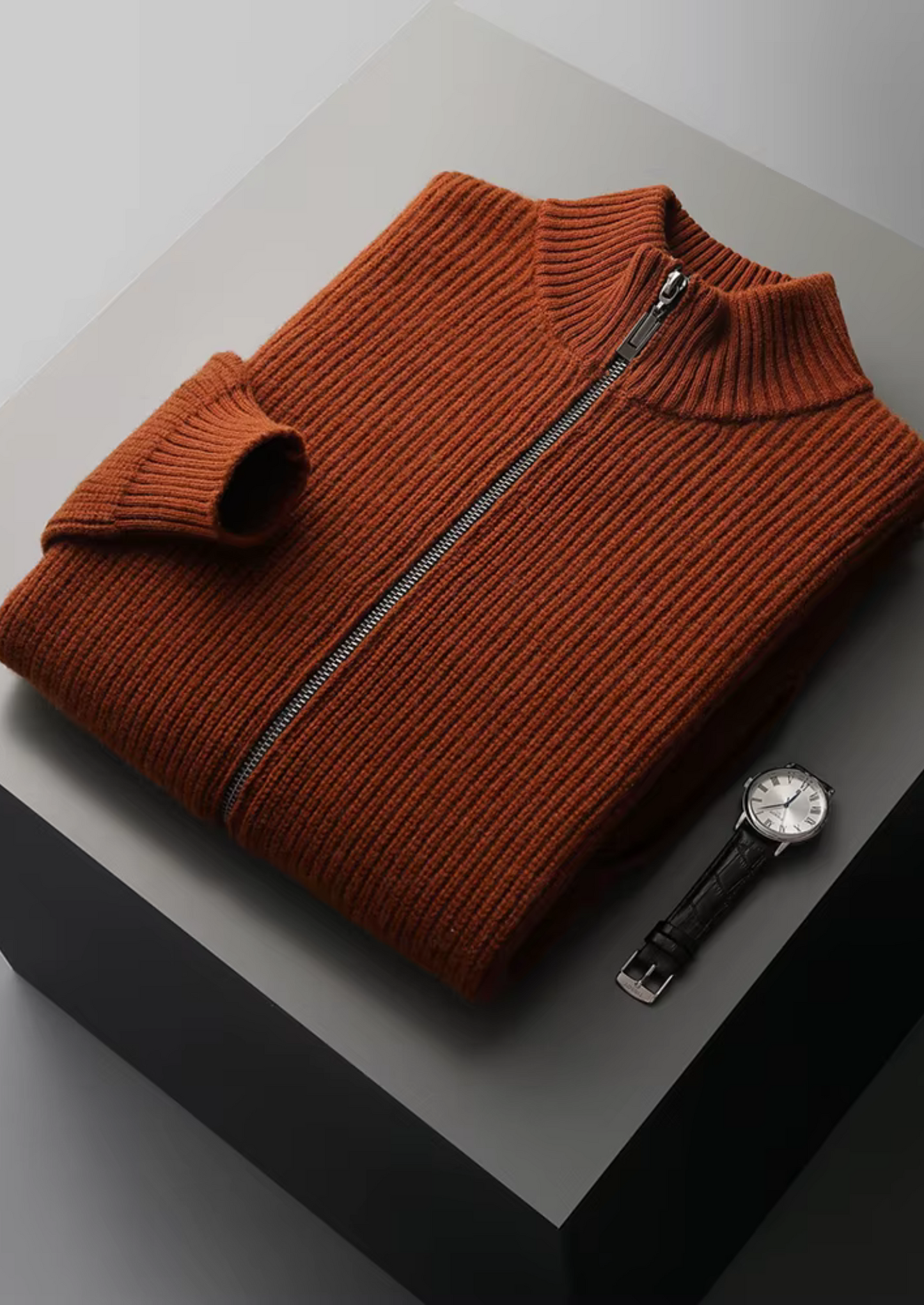 PUHDASTA ERITTÄIN HIENOA MERINOVILLAA RIBBED CARDIGAN