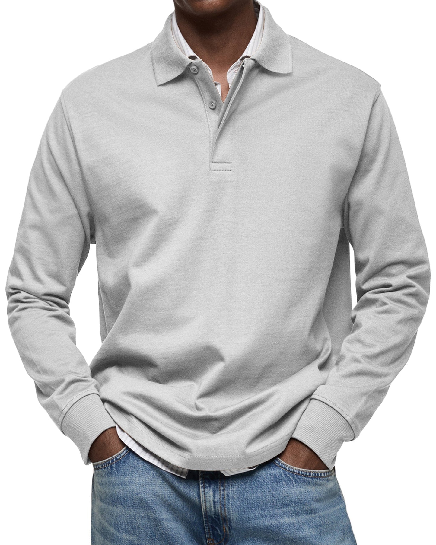 Premium Long Sleeve Polo Shirt