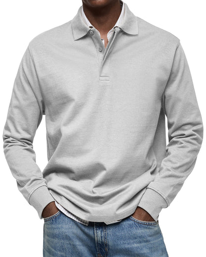 Premium Long Sleeve Polo Shirt