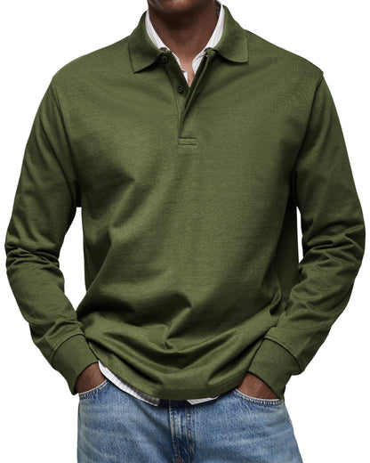 Premium Long Sleeve Polo Shirt