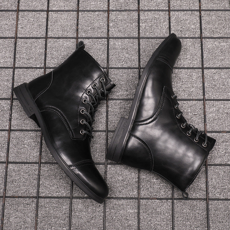 Urban Faux Leather Ankle Boots