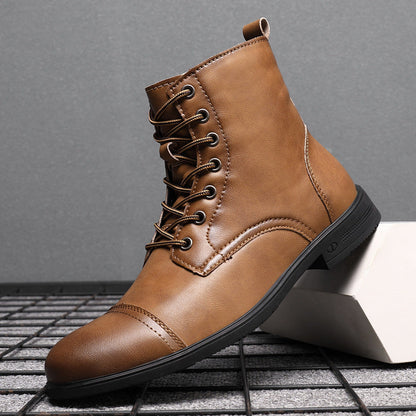 Urban Faux Leather Ankle Boots