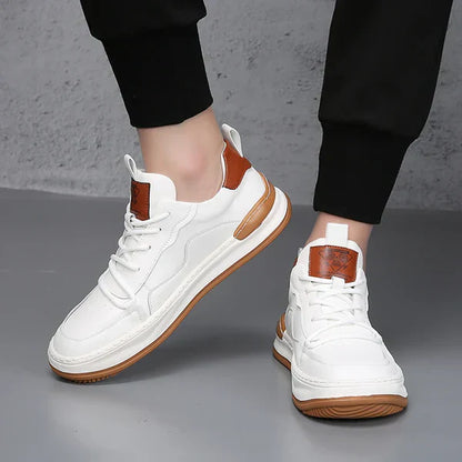 High-Sole Leather Shoes