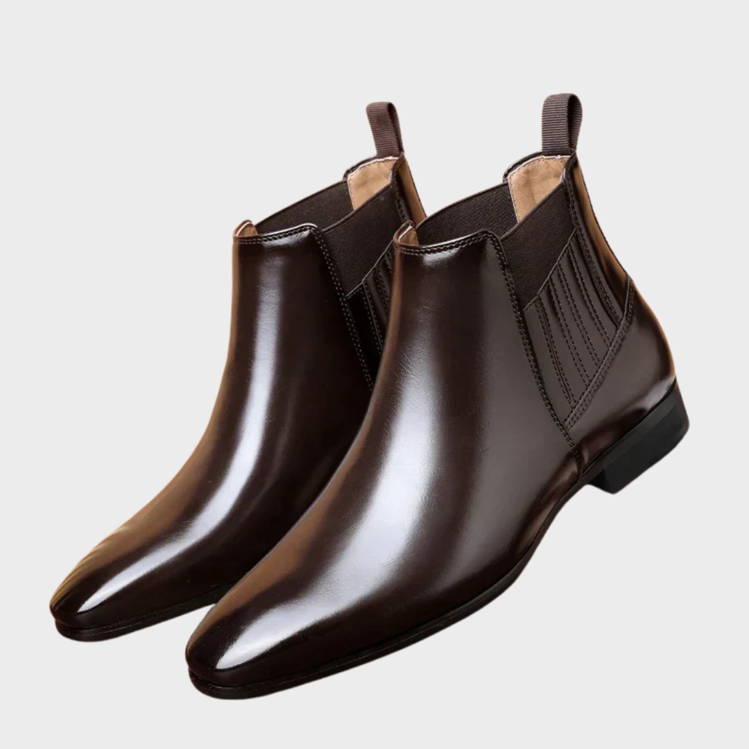 Faux Leather Ankle Boots