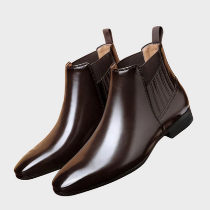 Faux Leather Ankle Boots
