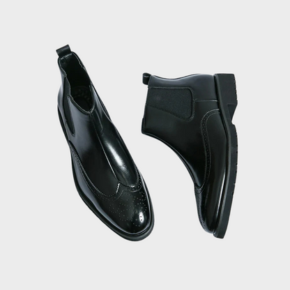Faux Leather Chelsea Boots