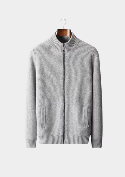 PUHDASTA ERITTÄIN HIENOA MERINOVILLAA RIBBED CARDIGAN