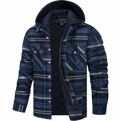 Checkered Jacket with Zipper
